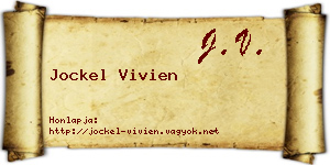 Jockel Vivien névjegykártya